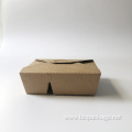 Disposable biodegradable kraft paper lunch box